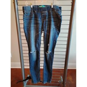 Tyte American Standard Distressed Jeggings Medium Wash Ripped Knee Jeans Size 11